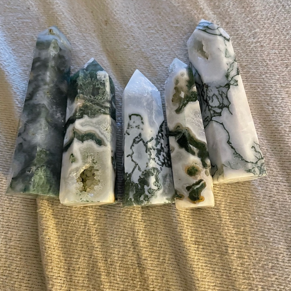 MOSS AGATE POINTS